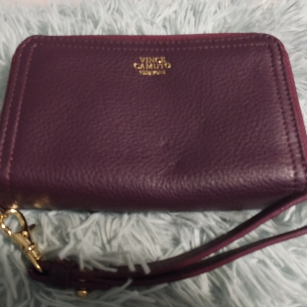 Vince Camuto Ada Wristlet/Grape Wine color